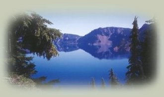 crater lake national park near the retreat.